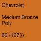 Preview: Chevrolet, Medium Bronze Poly, 62 (1973).